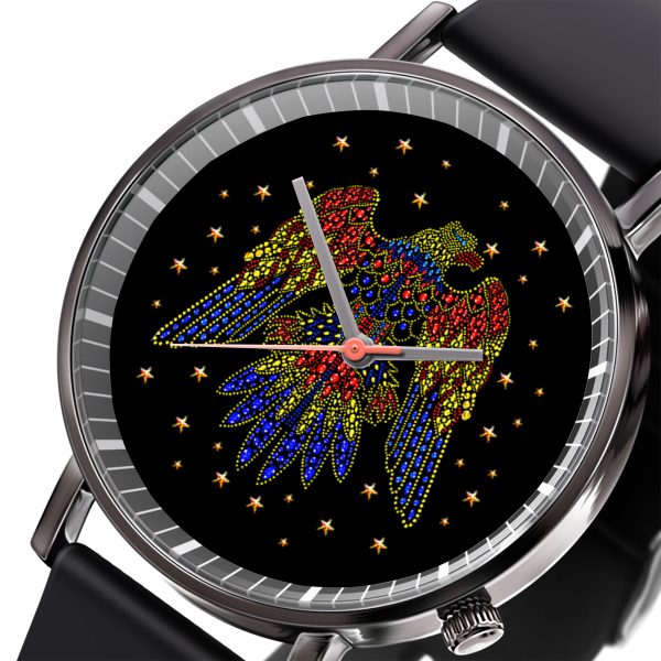 Elvis Presley Black Leather Watch - TANTN 4770