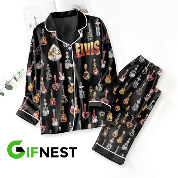 Elvis Presley Button Down Pajamas Set – VANDH 2686