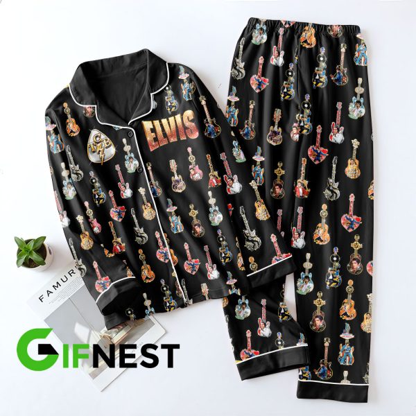 Elvis Presley Button Down Pajamas Set – VANDH 2686