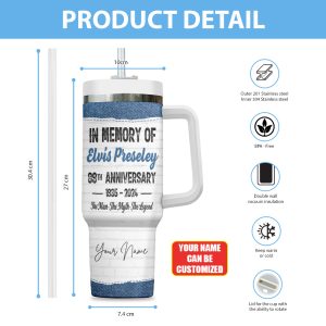 Personalized Elvis Presley 40oz Stanley Tumbler - TANTN 5603