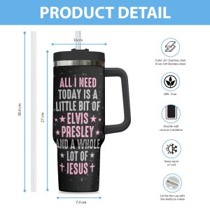 Personalized Elvis Presley 40oz Stanley Tumbler - TANTN 5604