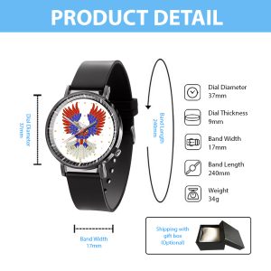 Elvis Presley Black Leather Watch - TANTN 4772