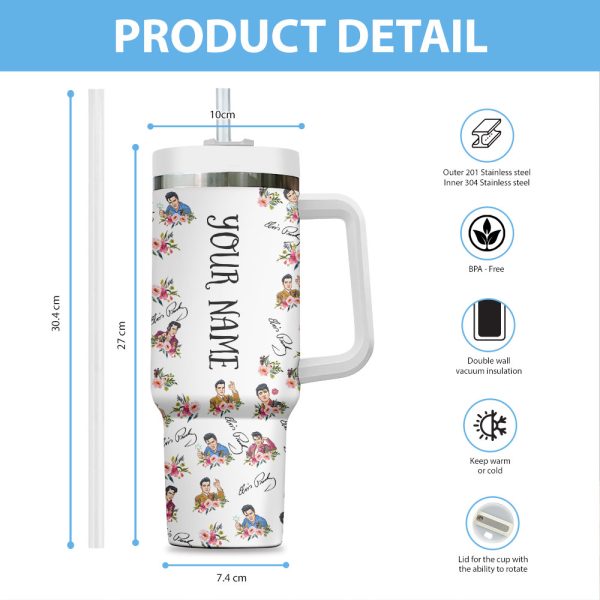 Personalized Elvis Presley 40oz Stanley Tumbler - VANDH 2663
