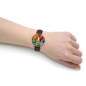 Freddie Mercury Black Stitched Leather Watch - MAITM 6190