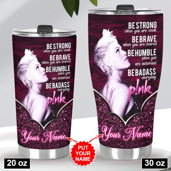 Personalized P!nk Tumbler Cup - GNE 064