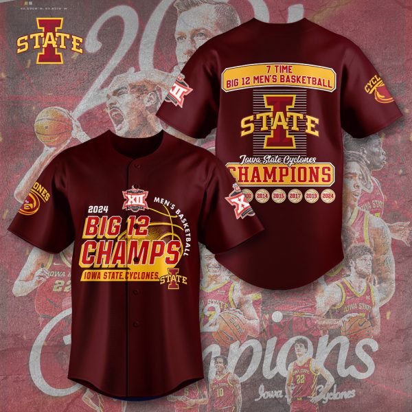 Iowa State Cyclones Men's Basketball Baseball Jersey - TANTN 5086