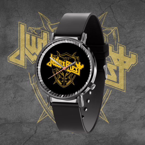 Judas Priest Black Leather Watch - TANTN 4711