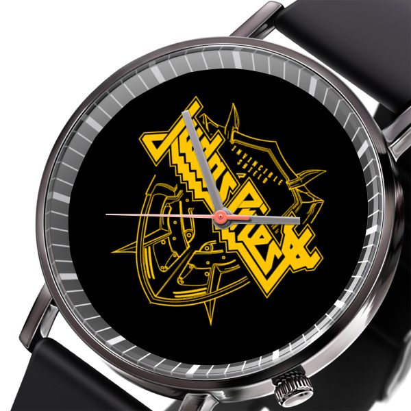 Judas Priest Black Leather Watch - TANTN 4711
