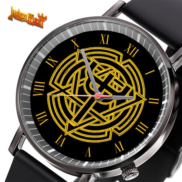 Judas Priest Black Leather Watch - TANTN 4710