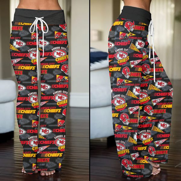 Kansas City Chiefs High-Waisted Straight-Leg Trousers - TANTN 4748