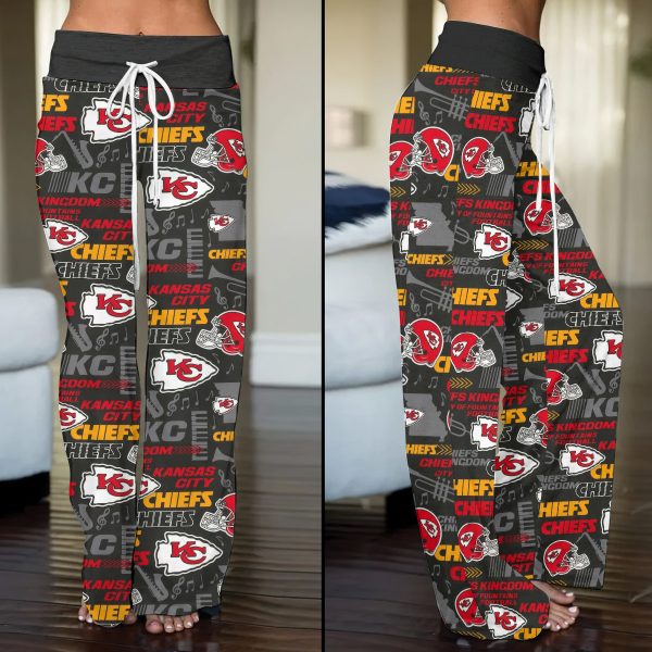 Kansas City Chiefs High-Waisted Straight-Leg Trousers - TANTN 4749