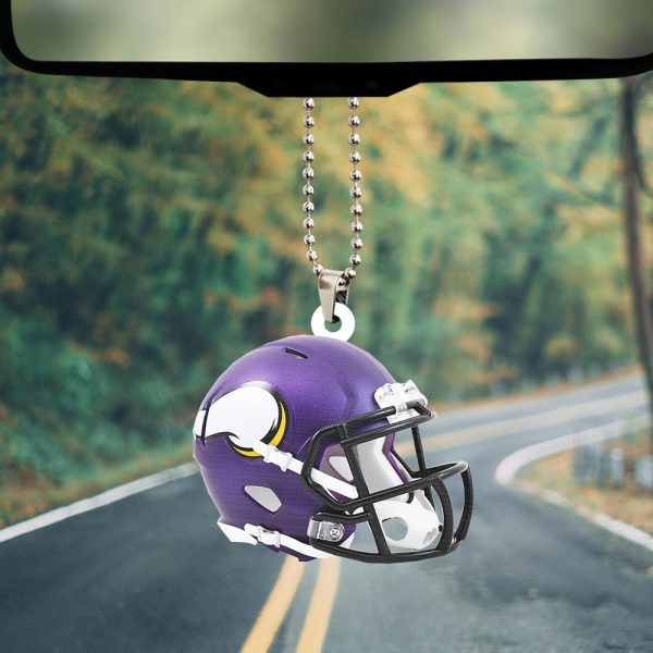 Minnesota Vikings Custom Shape 2-sided Acrylic Car Ornament - TANTN 4915
