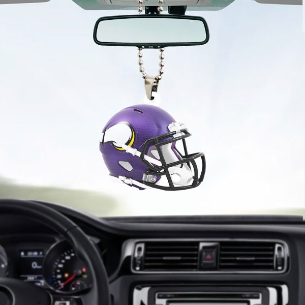Minnesota Vikings Custom Shape 2-sided Acrylic Car Ornament - TANTN 4915