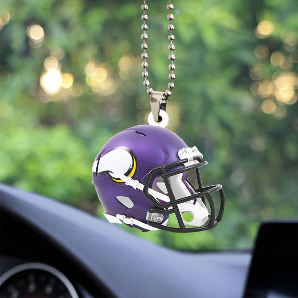 Minnesota Vikings Custom Shape 2-sided Acrylic Car Ornament - TANTN 4915
