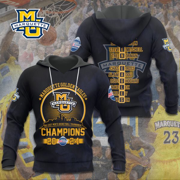 Marquette Golden Eagles Men's Basketball 3D Apparel - TANTN 5052