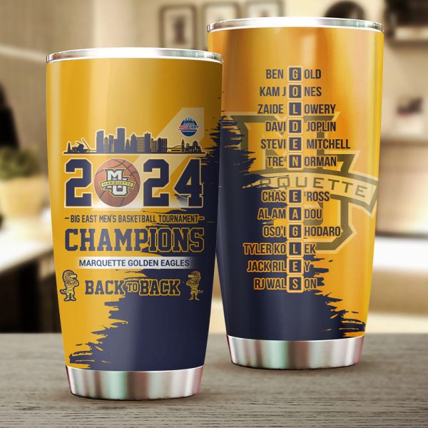 Marquette Golden Eagles Men's Basketball Tumbler Cup - TANTN 5051