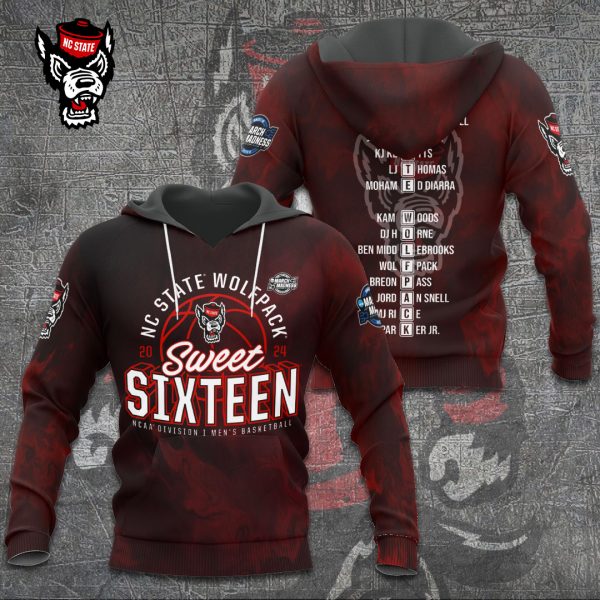 NC State Wolfpack Men's Basketball 3D Apparel - TANTN 5557