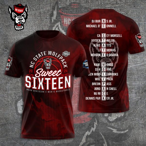 NC State Wolfpack Men's Basketball 3D Apparel - TANTN 5557