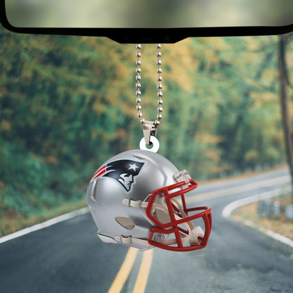 New England Patriots Custom Shape 2-sided Acrylic Car Ornament - TANTN 4908