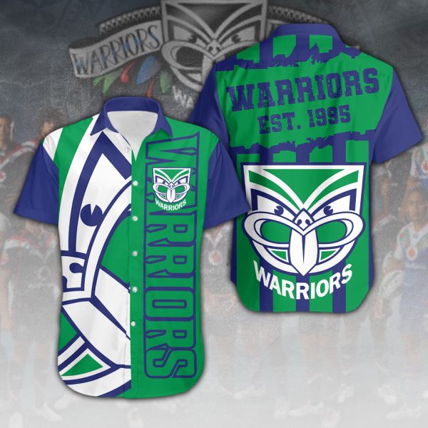 New Zealand Warriors Short Sleeve Dress Shirt - VANDH 2582