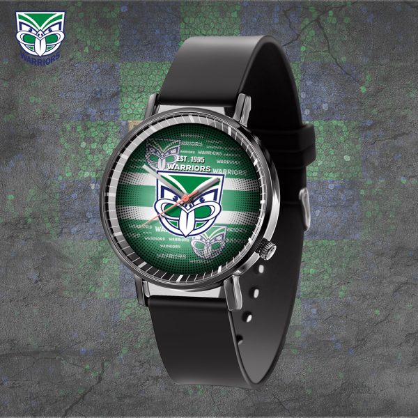 New Zealand Warriors Black Leather Watch - TANTN 4768