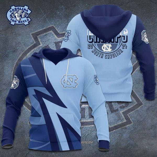 North Carolina Tar Heels Men's Basketball 3D Apparel - TANTN 4996