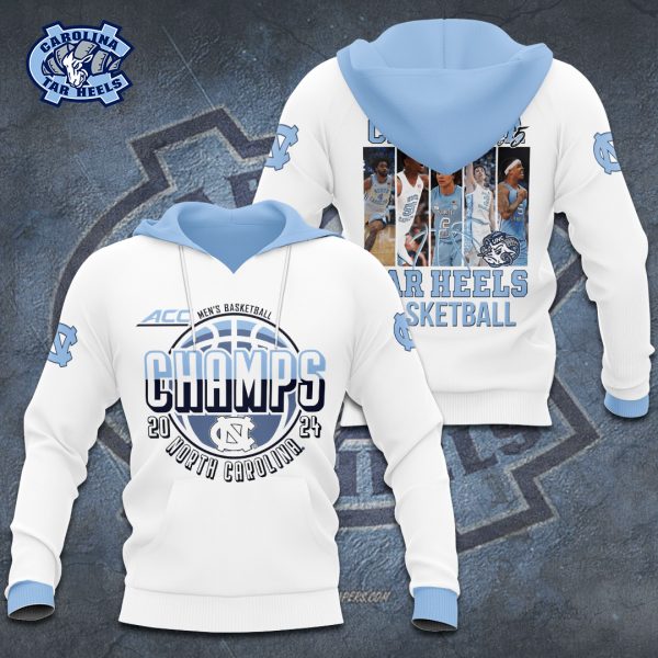 North Carolina Tar Heels Men's Basketball 3D Apparel - TANTN 5001