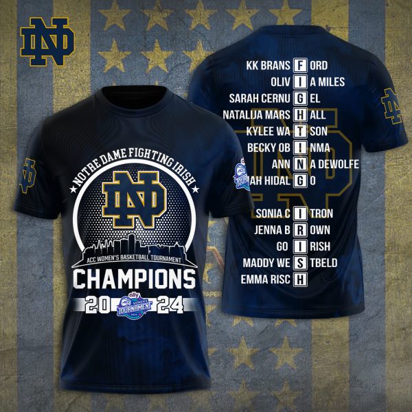 Notre Dame Fighting Irish Women's Basketball 3D Apparel - TANTN 4960