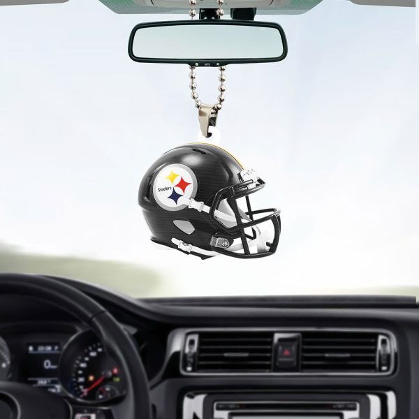 Pittsburgh Steelers Custom Shape 2-sided Acrylic Car Ornament - TANTN 4910