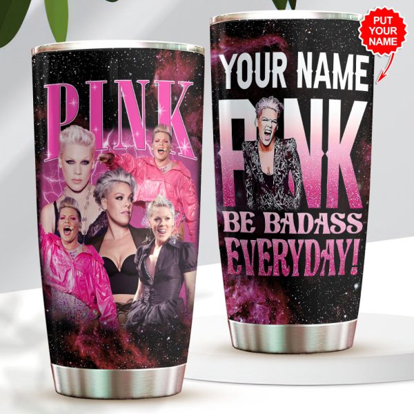 Personalized P!nk Tumbler Cup - GNE 045