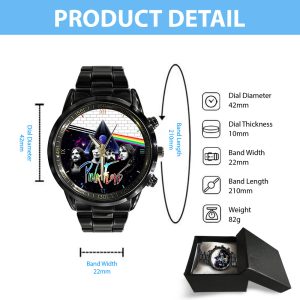 Pink Floyd Black Stainless Steel Watch - HOATT 4551