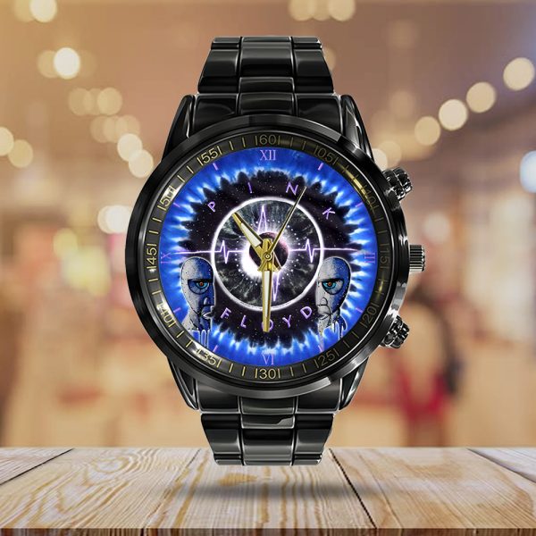 Pink Floyd Black Stainless Steel Watch - HOATT 4560