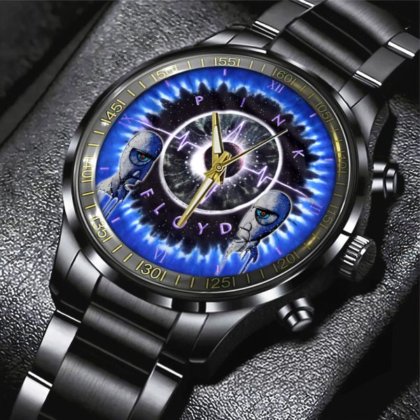 Pink Floyd Black Stainless Steel Watch - HOATT 4560