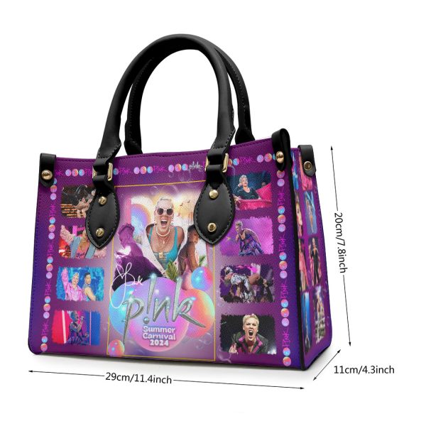 P!nk Leather HandBag - VANDH 2607