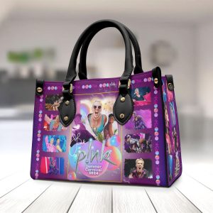 P!nk Leather HandBag - VANDH 2607