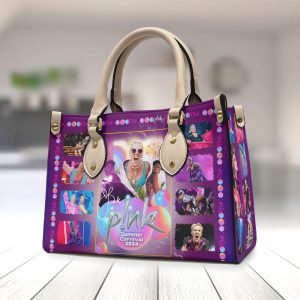 P!nk Leather HandBag - VANDH 2607