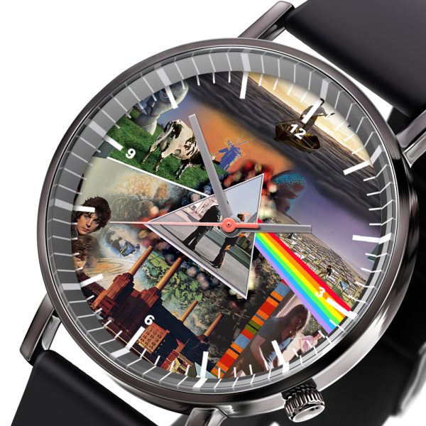 Pink Floyd Black Leather Watch - HOATT 4439