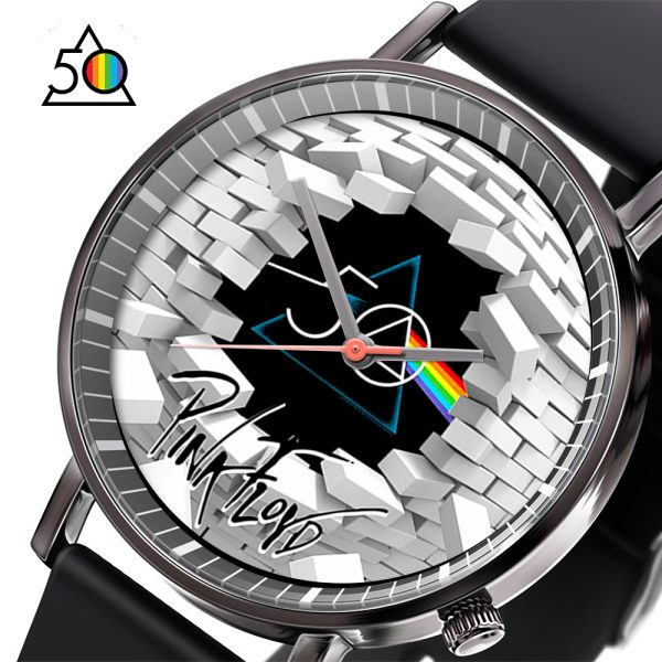 Pink Floyd Black Leather Watch - TANTN 4755