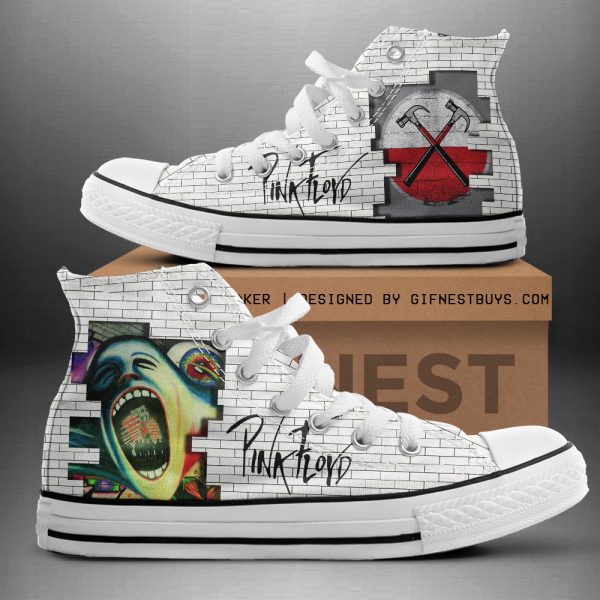 Pink Floyd High Top Canvas Shoes - HOATT 4550