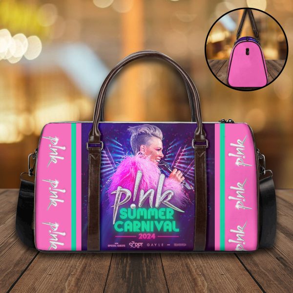 P!nk Leather Duffle Bag - MAITM 6061