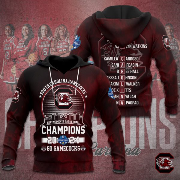 South Carolina Gamecocks Women's Basketball 3D Apparel - TANTN 4933