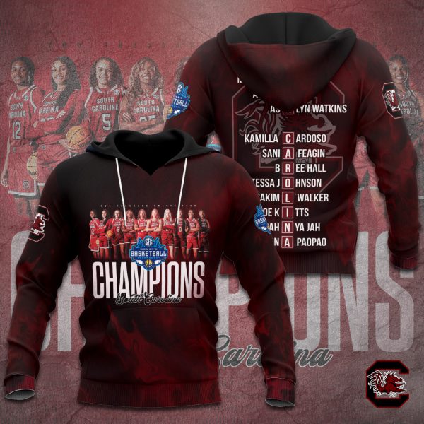 South Carolina Gamecocks Women's Basketball 3D Apparel - TANTN 4936