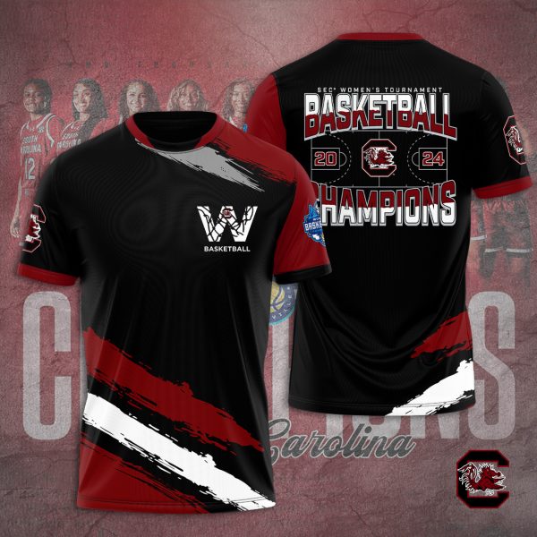 South Carolina Gamecocks Women's Basketball 3D Apparel - TANTN 4938