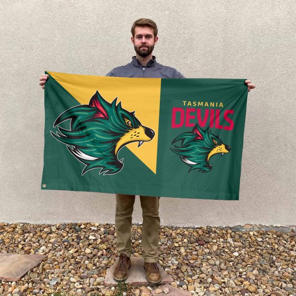 Tasmania Devils FC 3D House Flag - VANDH 2652