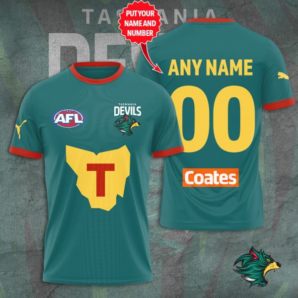 Personalized Tasmania Devils FC 3D Apparel - TANTN 5530