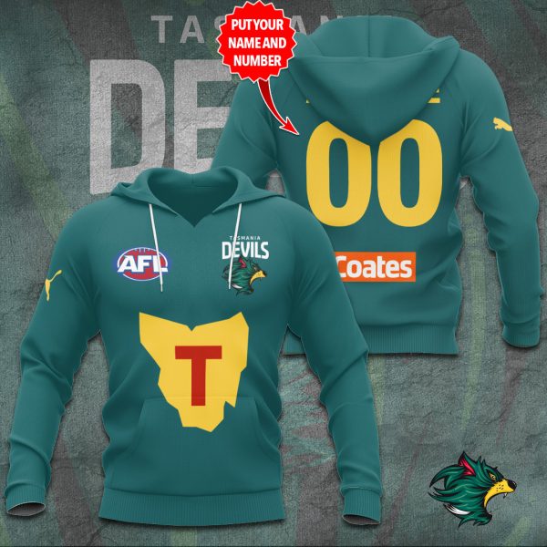 Personalized Tasmania Devils FC 3D Apparel - TANTN 5530