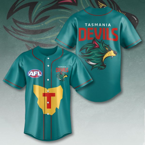 Tasmania Devils FC Baseball Jersey - VANDH 2639