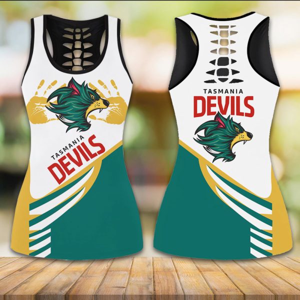 Tasmania Devils FC Hollow Tank Top Leggings - VANDH 2642