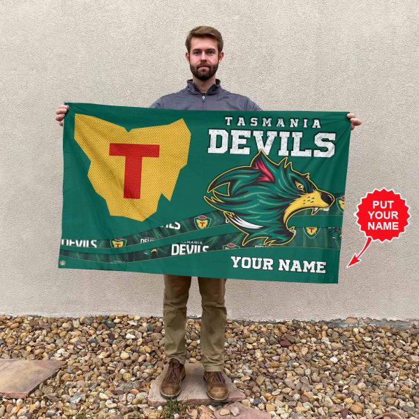 Personalized Tasmania Devils FC 3D House Flag - VANDH 2653