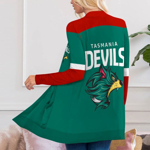 Tasmania Devils FC Women’s Patch Pocket Cardigan – VANDH 2636